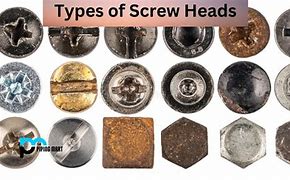 Image result for Screw Head Types Images