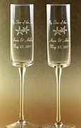 Image result for Crystal Champagne Glasses Personalized