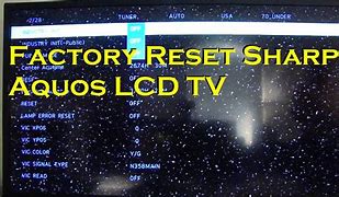 Image result for Reset Sharp TV Codes