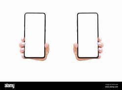 Image result for Mobile in Hand with White Screen