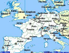 Image result for Europe Map with City