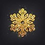Image result for Gold Glitter Snowflake Ornament Vector
