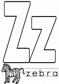 Image result for Letter Z Coloring Book