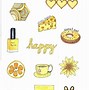 Image result for aesthetics sticker yellow tumblr