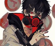 Image result for Red and Black Hair Anime Boy