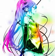 Image result for Rainbow Hair Anime Back View