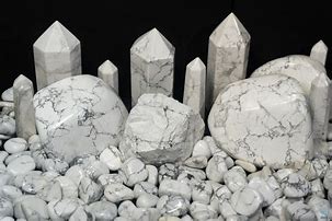 Image result for White Gemstones Howlite