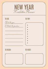 Image result for New Year Resolution Planner