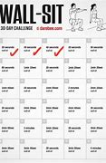 Image result for 30 Day Wall Sit Challenge