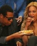 Image result for Beyoncé Eating Pizza