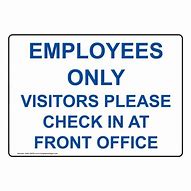 Image result for Front Office Worker Sign