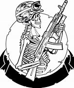 Image result for Army Skull Vector
