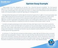 Image result for Opinion Essay Parts