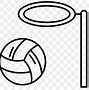 Image result for Netball Black and White