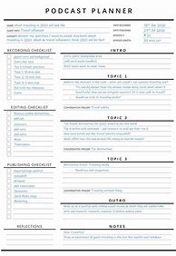 Image result for Podcast Outline Excel Examples