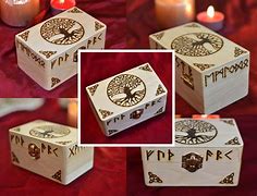 Image result for Carved Wooden Box Tree of Life