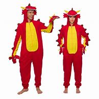 Image result for Costume Pajamas Dragon Red