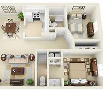 Image result for 2 Bedroom 1 Floor Plans