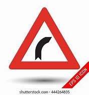 Image result for Bend to Right Triangle Sign