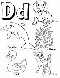 Image result for Alphabet Letter D Coloring Pages