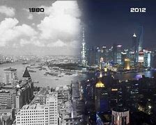 Image result for Shanghai Skyline 1980 vs 2020