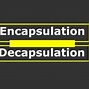 Image result for The Process of Encapsulation