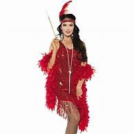 Image result for Red Sequin Flapper Dress