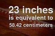Image result for How Big Is 23 Inches