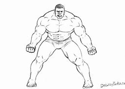 Image result for Incredible Hulk Body Drawing