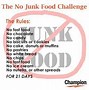 Image result for 30-Day No Junk Challenge Printable