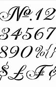 Image result for Fancy Number Stencils