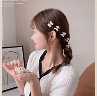 Image result for Korean Mini Round Version of Imitation Pearl Hairpin Fashion Hair Accessories