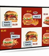 Image result for Touch Screen Menu Board