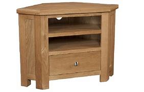 Image result for Light Oak Corner TV Stand