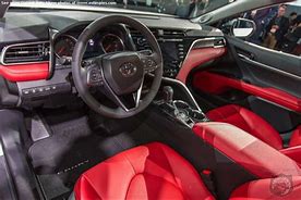 Image result for Toyota Camry 2018 Black with Red Interior