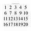 Image result for Number Chart 1 to 20