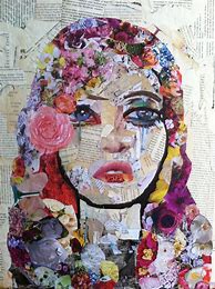 Image result for Mixed Media Collage Art Portraits
