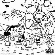 Image result for Charlie Brown Halloween Coloring Pages