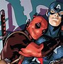 Image result for Deadpool Captain America Shield