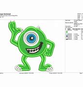 Image result for Monsters Inc Machine Embroidery