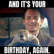 Image result for Groundhog Day Birthday Meme