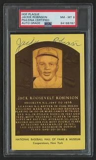 Image result for Jackie Robinson Hall of Fame Plaque