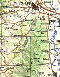 Image result for Koncarevo Jagodina Mapa