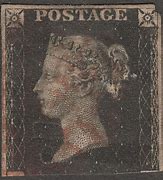 Image result for Queen Victoria 1840 One Penny Stamp