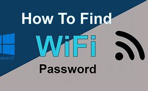 Image result for How to Check Wi-Fi Password On Windows 10
