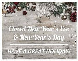 Image result for Closed New Year's Day 2019