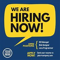 Image result for Free Template for Hiring Posters