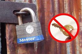 Image result for Open Master Lock without Combination