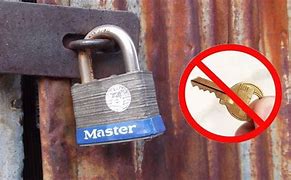 Image result for Unlock Master Lock without Key