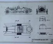 Image result for Alfa Romeo 6C 1750 Blueprint
